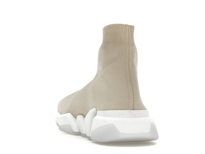 Balenciaga Speed 2.0 Recycled Sole Transparent Sole Beige