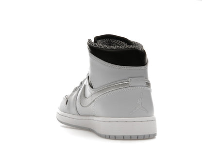Jordan 1 Mid Pure Platinum Metallic Silver