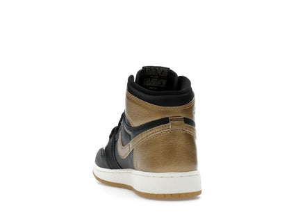 Jordan 1 Retro High OG Black Metallic Gold (GS)