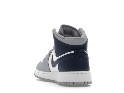 Jordan 1 Mid Wolf Grey Midnight Navy (GS)
