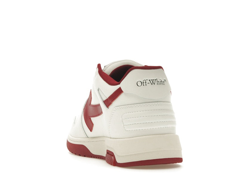 OFF-WHITE Out Of Office OOO Low Tops White Red White Tag