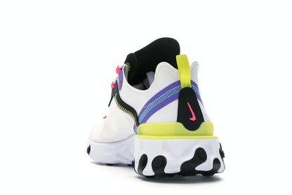 Nike React Element 55 White Psychic Purple Hyper Pink