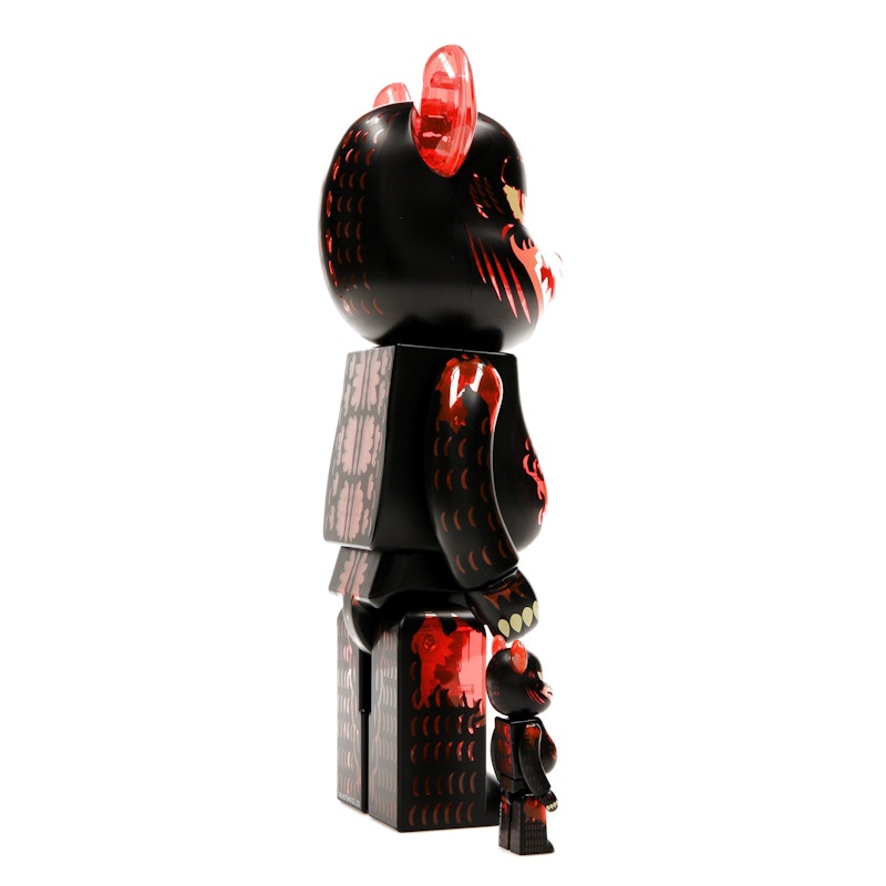 Bearbrick Godzilla VS Destoroyah version Godzilla (Meltdown) 100% & 400% Set Clear Orange Ver.