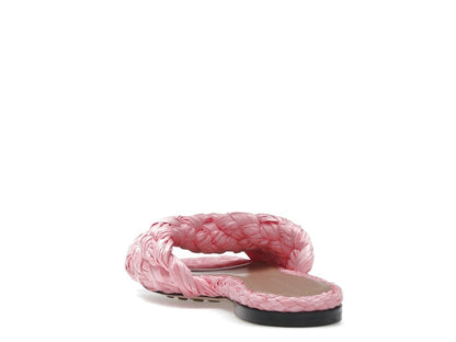 Bottega Veneta Raffia Stretch Flat Sandals Blossom (Women's)
