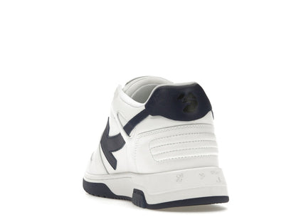 OFF-WHITE Out Of Office OOO Low Tops White Navy Blue