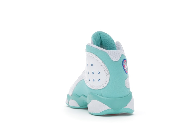 Jordan 13 Retro White Soar Green Pink (PS)