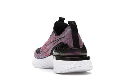 Nike Epic React Moc Flyknit Black University Red Hyper Jade