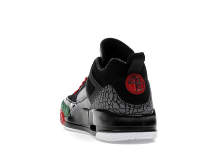 Jordan Spizike Low Black Classic Green White Varsity Red