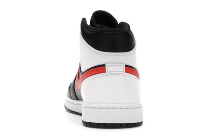Jordan 1 Mid Black Chile Red White