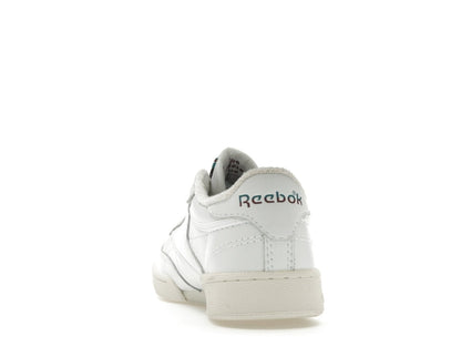 Reebok Club C 85 White Teal Burgundy Logo