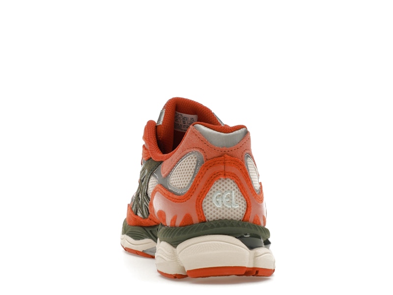ASICS Gel-NYC Oatmeal Forest Green Orange