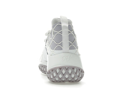 Roger Vivier Viv' Run Fabric White Purple Crystal Buckle (Women's)