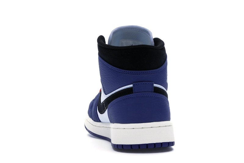 Jordan 1 Mid Deep Royal Blue Black