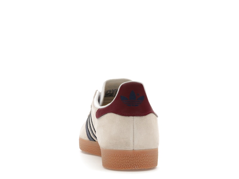 adidas Gazelle Beige Dark Blue Collegiate Burgundy