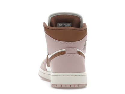 Jordan 1 Mid Pink Oxford Brown (Women's)