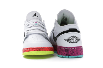 Jordan 1 Low Multi-Color Midsoles White (GS)