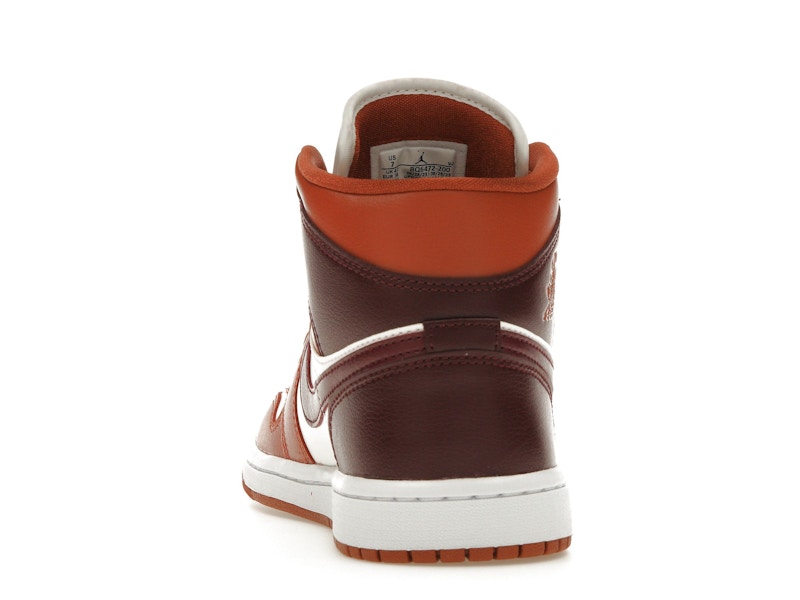 Jordan 1 Mid Dusty Peach Night Maroon (Women's)