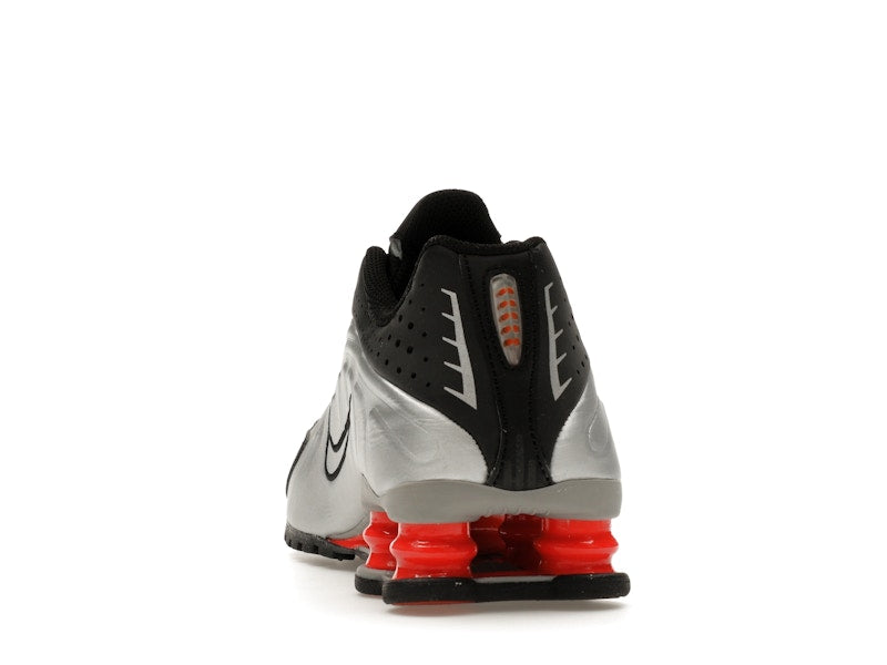 Nike Shox R4 Metallic Silver Black Picante Red (GS)