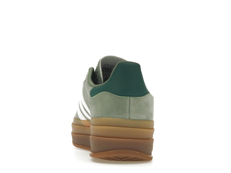 adidas Gazelle Bold Silver Green Gum (Womens)