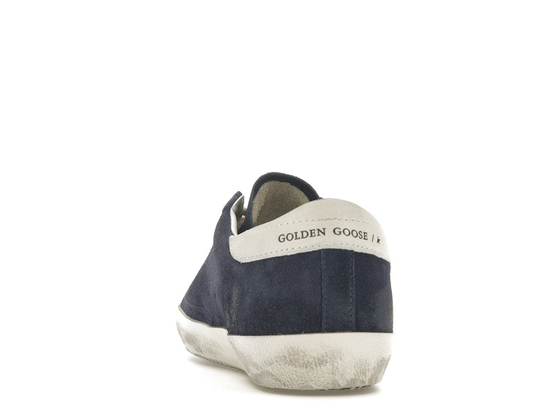 Golden Goose Super-Star Navy Suede White