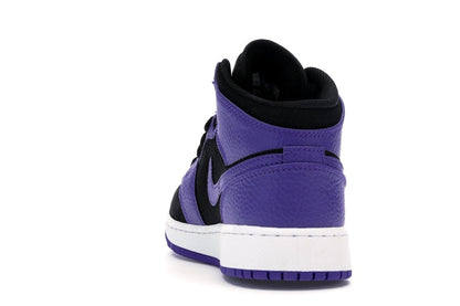 Jordan 1 Mid Black Dark Concord (GS)