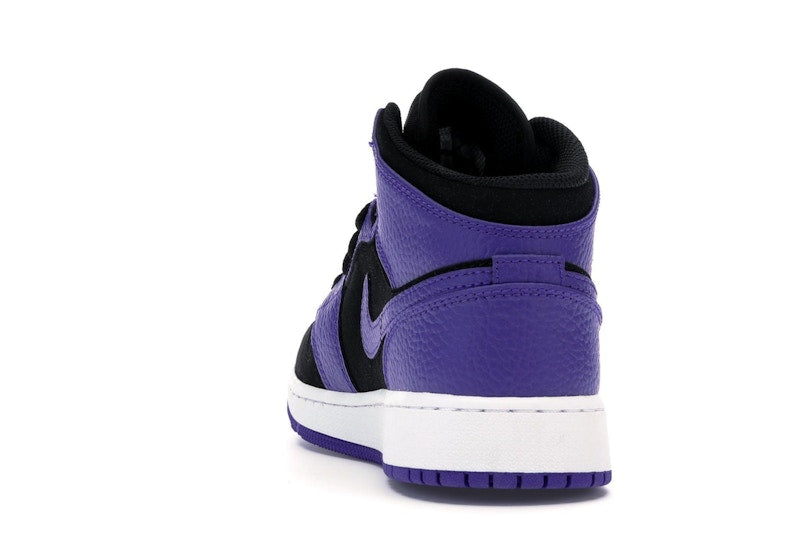 Jordan 1 Mid Black Dark Concord (GS)