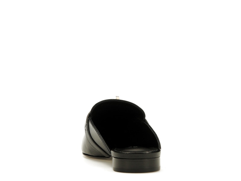 Hermes Oz Mule Noir Goatskin Leather