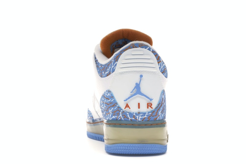 Jordan AJF 3 White University Blue Sunset