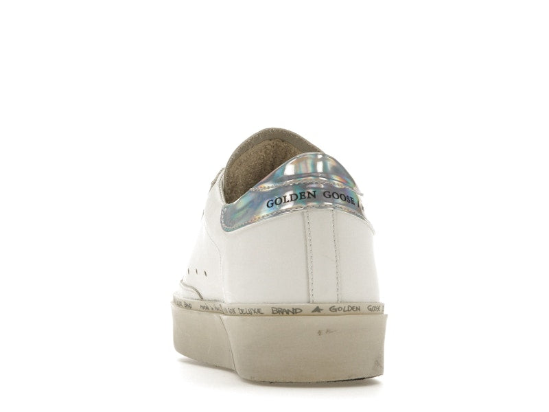 Golden Goose Hi Star White Glitter Star Mirror Heel (Women's)