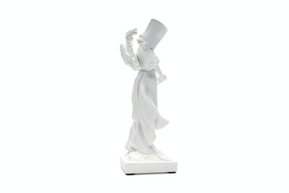 Banksy Bucket On Head Figure White
