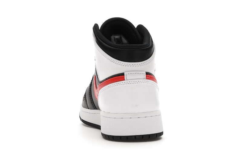Jordan 1 Mid White Black Chile Red (GS)