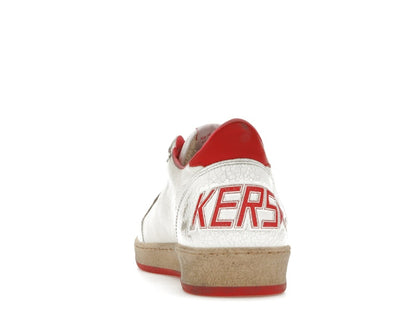 Golden Goose Ball-Star Low White Red