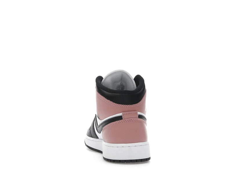 Jordan 1 Mid White Rust Pink Black (GS)