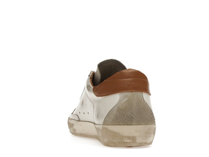 Golden Goose Super-Star White Vacchetta Tan Grey Suede Patch