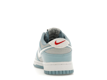 Nike Dunk Low Retro Fleece Swoosh Worn Blue