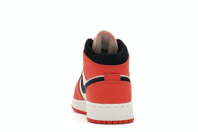 Jordan 1 Mid Team Orange Black (GS)