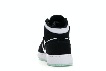 Jordan 1 Mid White Black Teal Tint (GS)