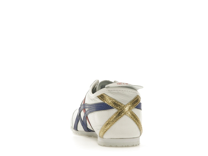 Onitsuka Tiger Mexico 66 White Blue Red Metallic Gold