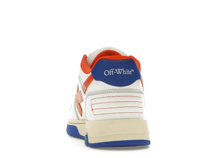 OFF-WHITE Out Of Office OOO Low Tops White Orange Blue Contrast Stitching