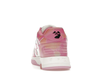 OFF-WHITE Out Of Office OOO "For Walking" Low Tops Pink Tie Dye