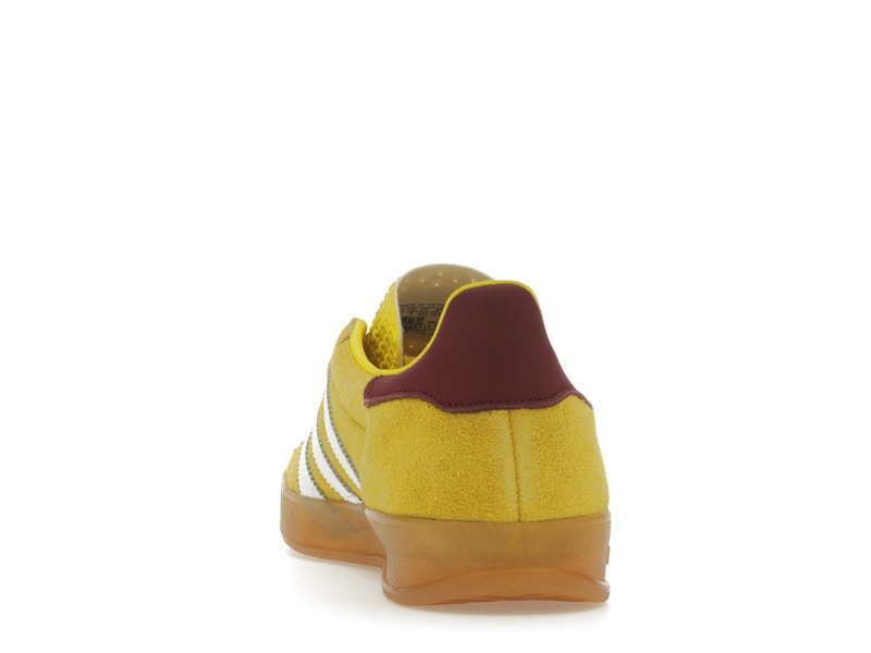 adidas Gazelle Indoor Bright Yellow Collegiate Burgundy (Women's)