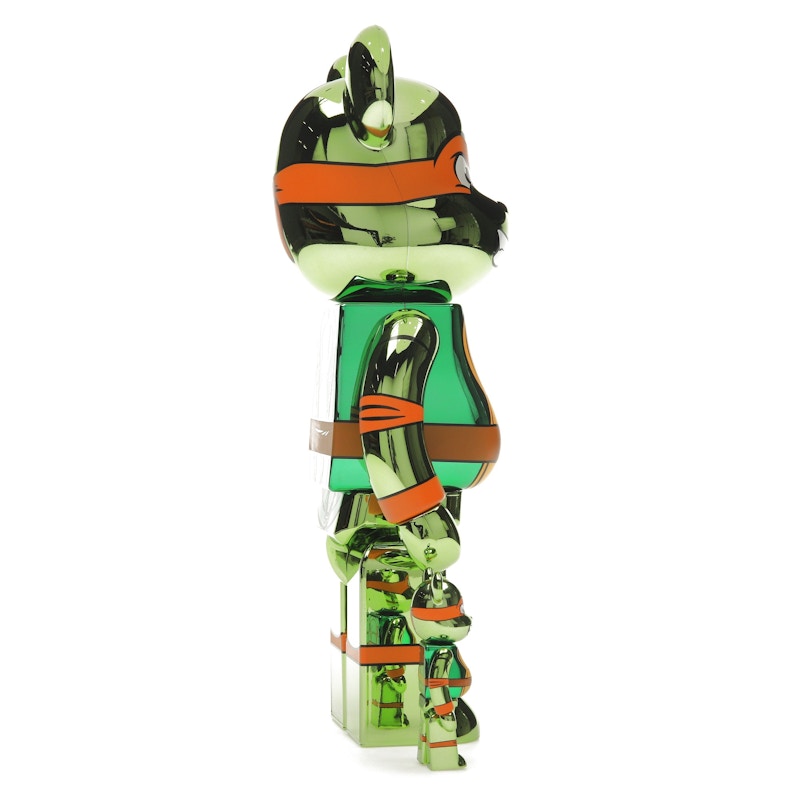 Bearbrick x Teenage Mutant Ninja Turtles Michelangelo 100% & 400% Set