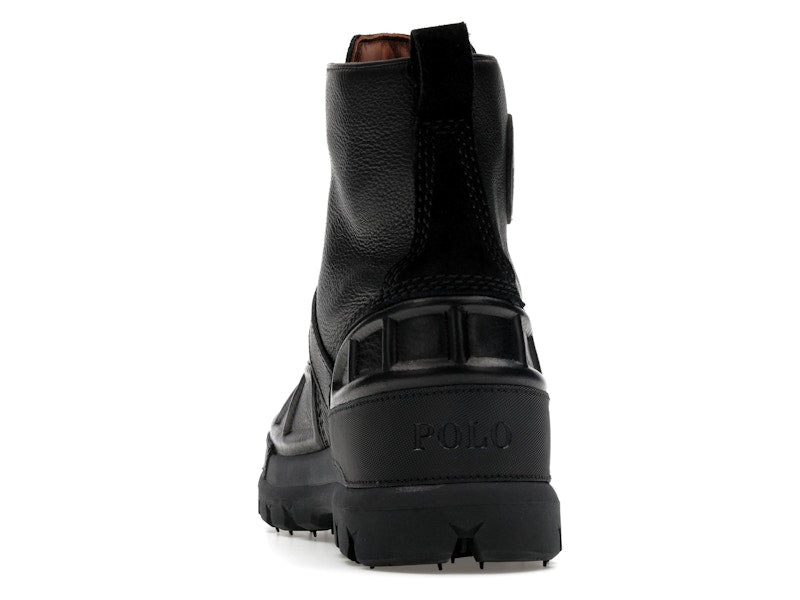 Polo Ralph Lauren Oslo High Oiled Leather Boot Black