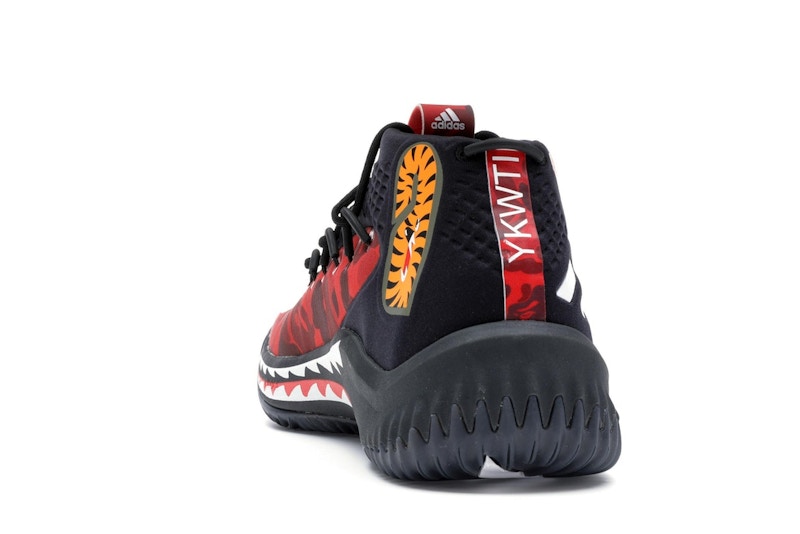 adidas Dame 4 A Bathing Ape Red