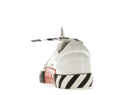 OFF-WHITE Vulc Low Croco Leather White Black