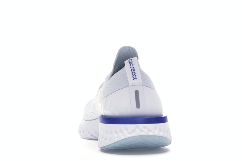Nike Epic React Flyknit White Racer Blue (Women's)
