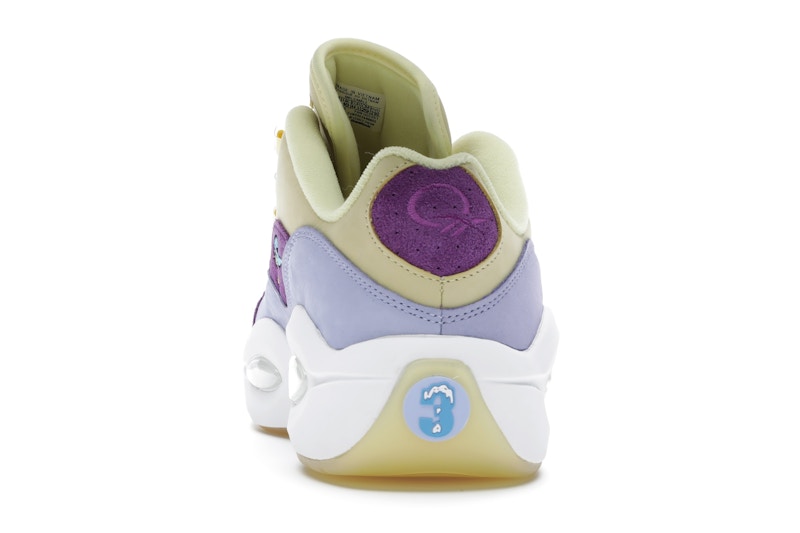 Reebok Question Low BBC Ice Cream Running Dog Yellow Purple