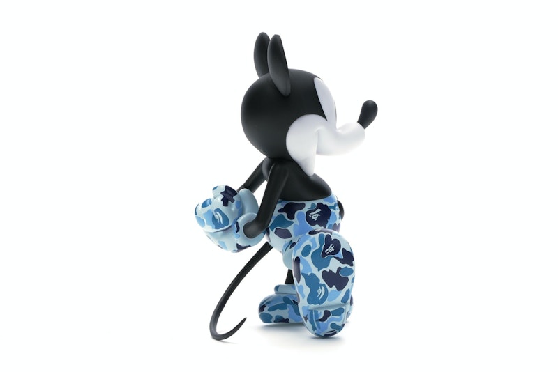 BAPE x Mickey Mouse 90th Anniversary Figure Blue Camo