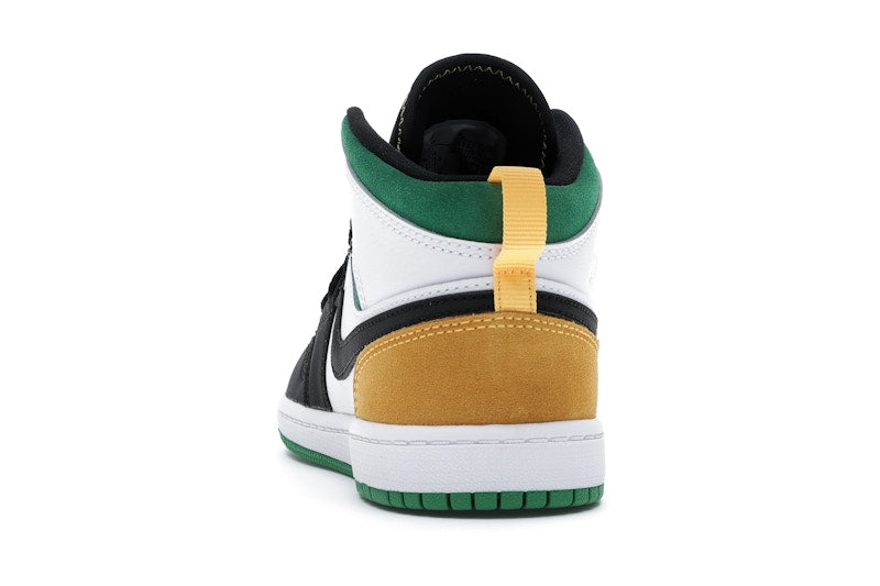 Jordan 1 Mid SE White Laser Orange Lucky Green (PS)