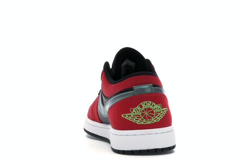 Jordan 1 Low Black Green Pulse Gym Red